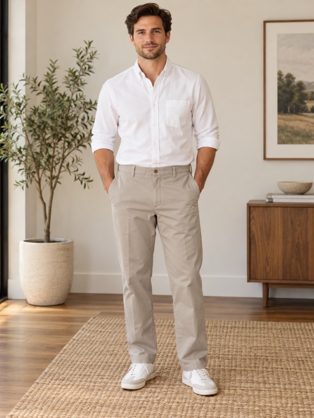 Polo Ralph Lauren Classic Fit Chino Pants Mens 40x29.5 Khaki Preppy